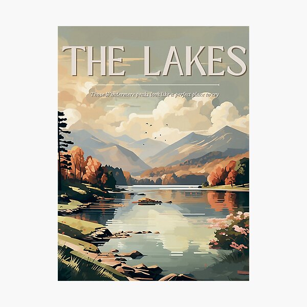 Item preview, the lakes  poster, sticker designed and sold by Daylight Co Creatives.