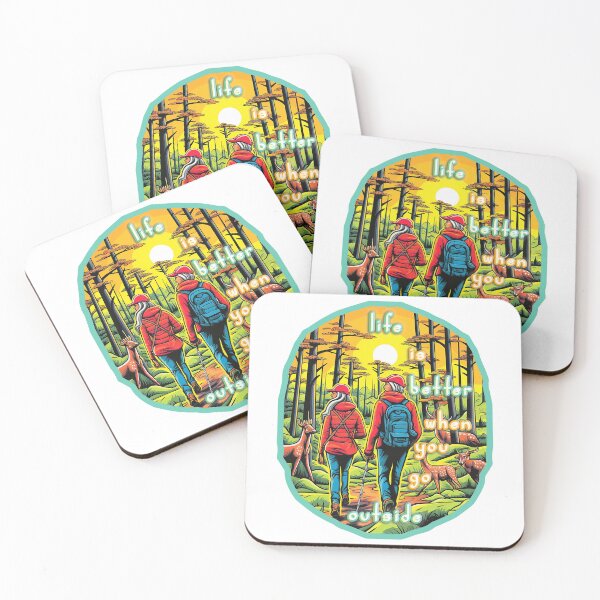 Item preview, Life Is Better Outside - Camping Hiking Sunset Mountains designed and sold by Bug & Brush.