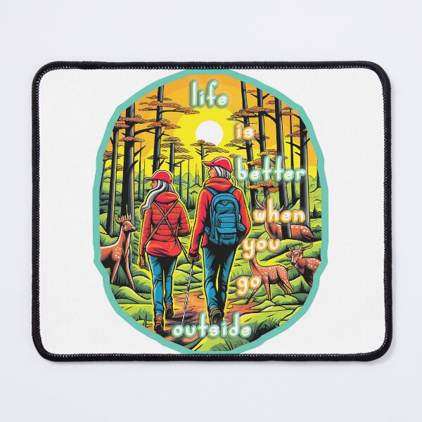 Item preview, Life Is Better Outside - Camping Hiking Sunset Mountains designed and sold by Bug & Brush.