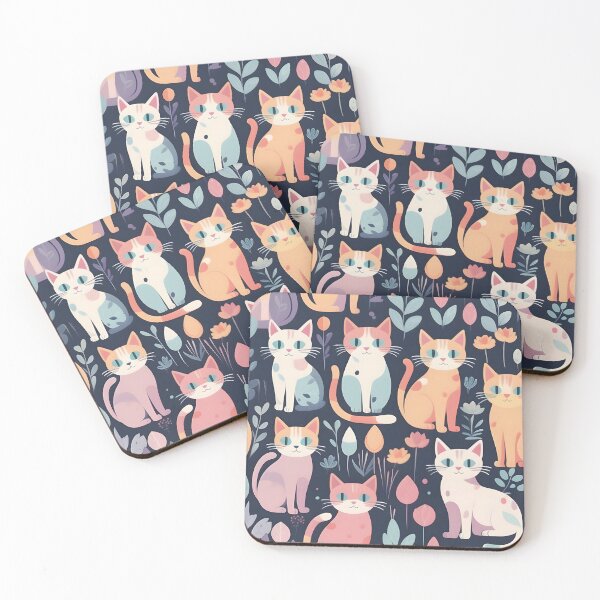 Item preview, Ai Generated Cats Patterns Aesthetic designed and sold by My Artprintz.