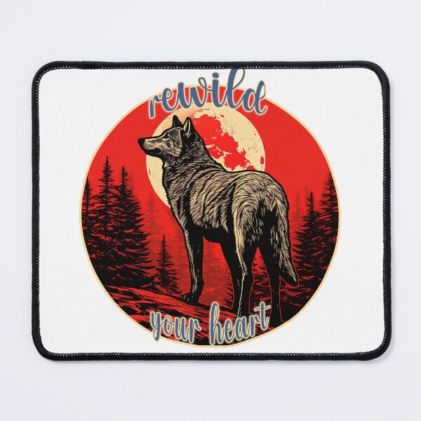 Item preview, Rewild Your Heart - Coyote Wolf Nature  designed and sold by Bug & Brush.