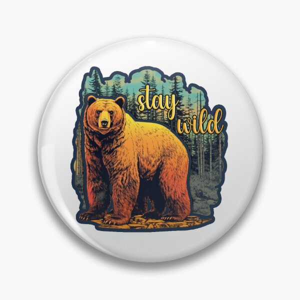 Item preview, Stay Wild - Bear, Nature, Hiking, Forest designed and sold by Bug & Brush.