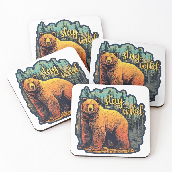 Item preview, Stay Wild - Bear, Nature, Hiking, Forest designed and sold by Bug & Brush.