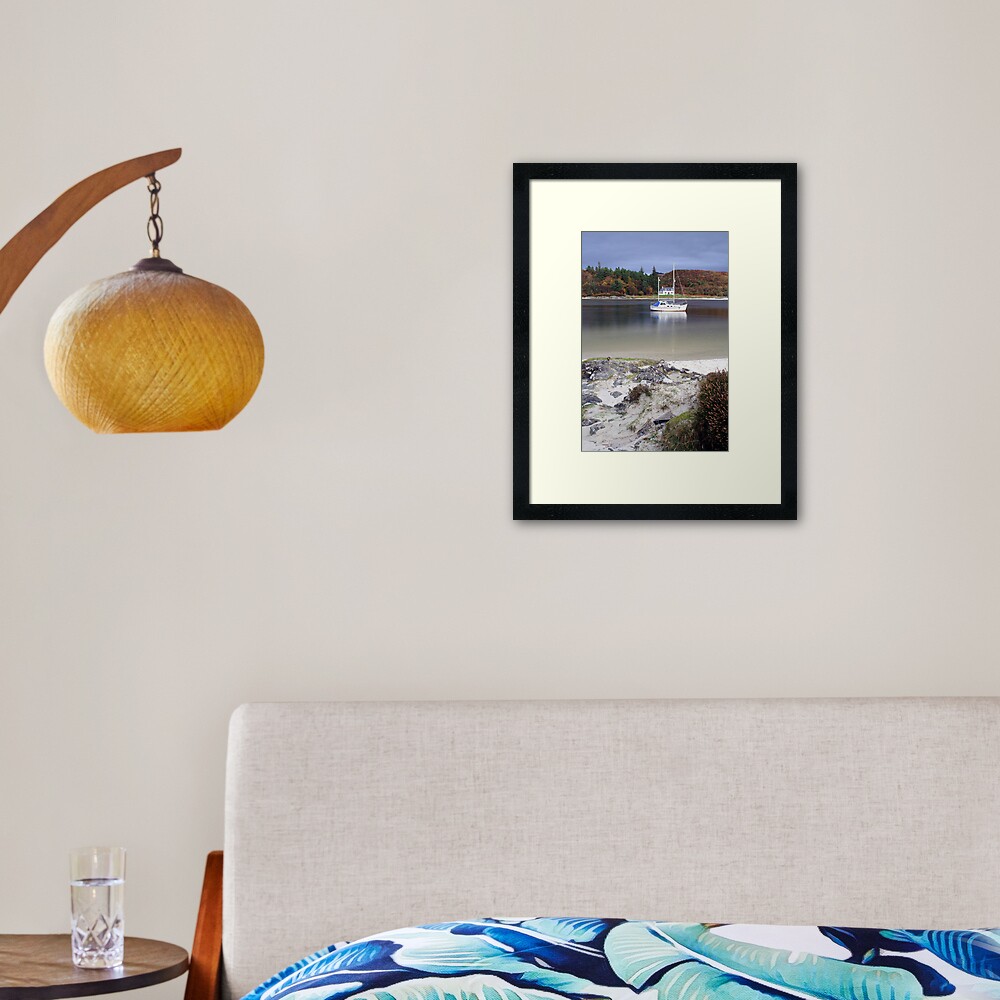 House between the masts Framed Art Print