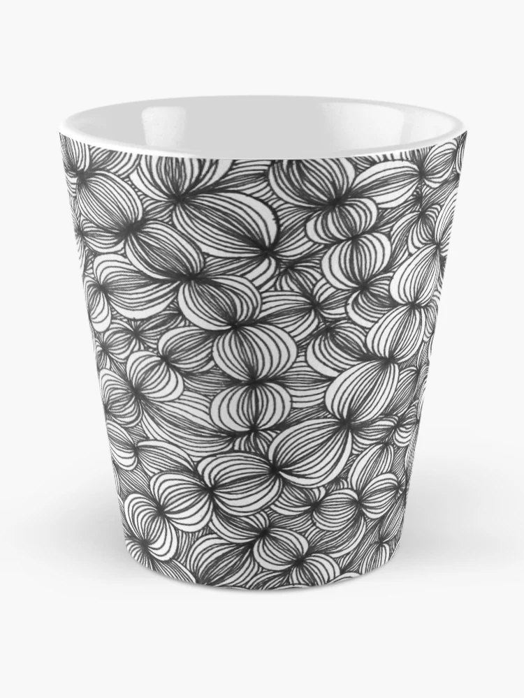 Thumbnail 2 of 4, Coffee Mug, Swirling Bubble Rope Pattern designed and sold by SickChickDesign.