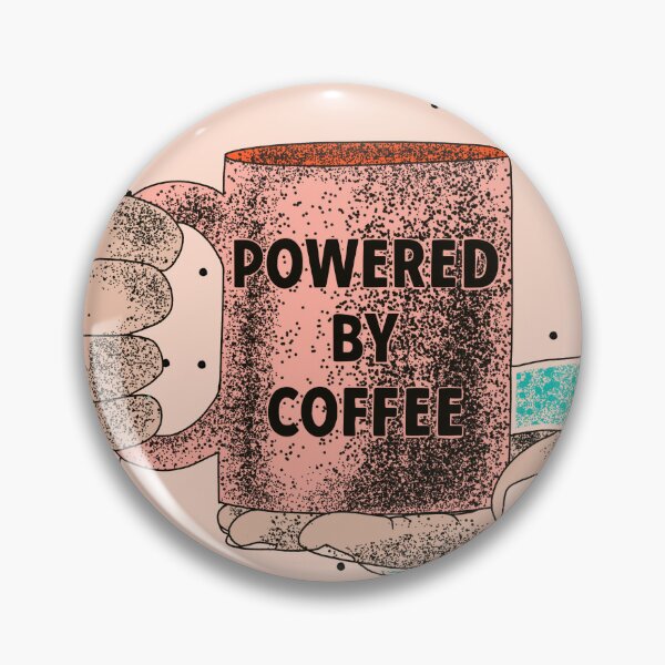 Item preview, Powered by coffee designed and sold by Laura Roman.