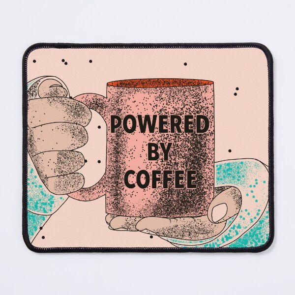 Item preview, Powered by coffee designed and sold by Laura Roman.