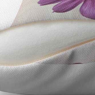 Alternate view of Purple Cosmos Flower Throw Pillow