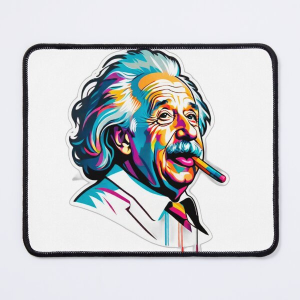 Item preview, Albert Einstein Pop Art The Smoker  designed and sold by BeachStylz.