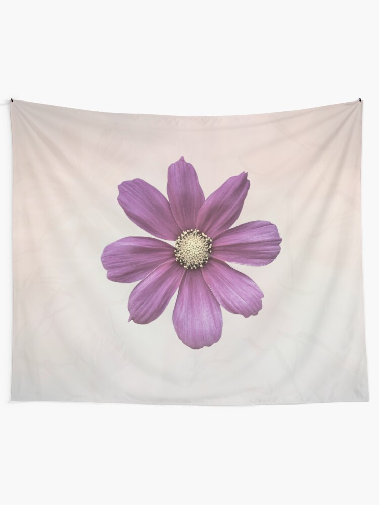 Alternate view of Purple Cosmos Flower Tapestry