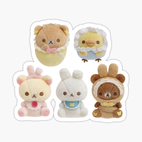 Item preview, Rilakkuma Baby and Friends Plush Large Design Set ♡ designed and sold by Kuma Bear.