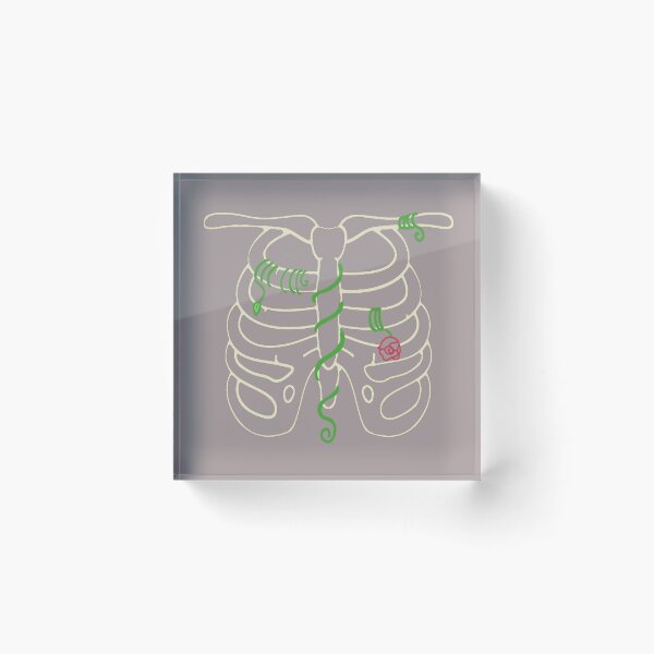 Item preview, ribcage with flowers design designed and sold by fishberculosis.