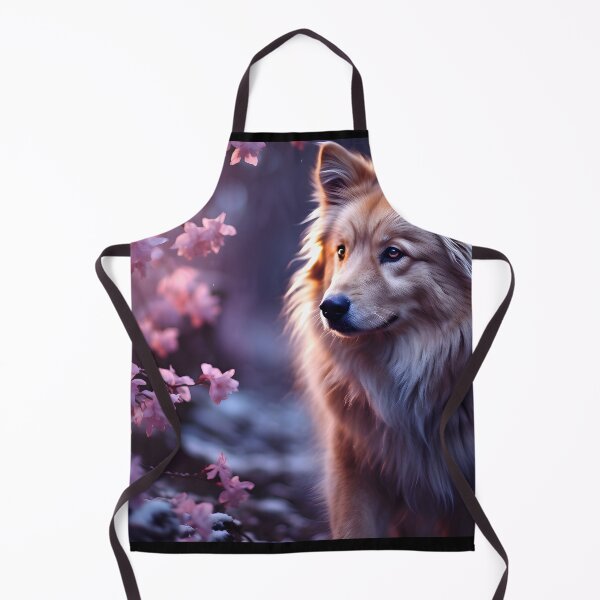 Item preview, Bioluminescent roses and mystical wolf designed and sold by AI-Only Creations.