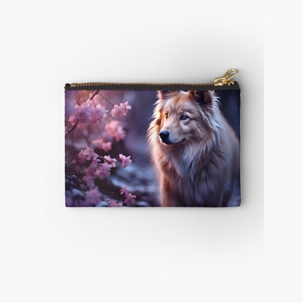 Item preview, Bioluminescent roses and mystical wolf designed and sold by AI-Only Creations.