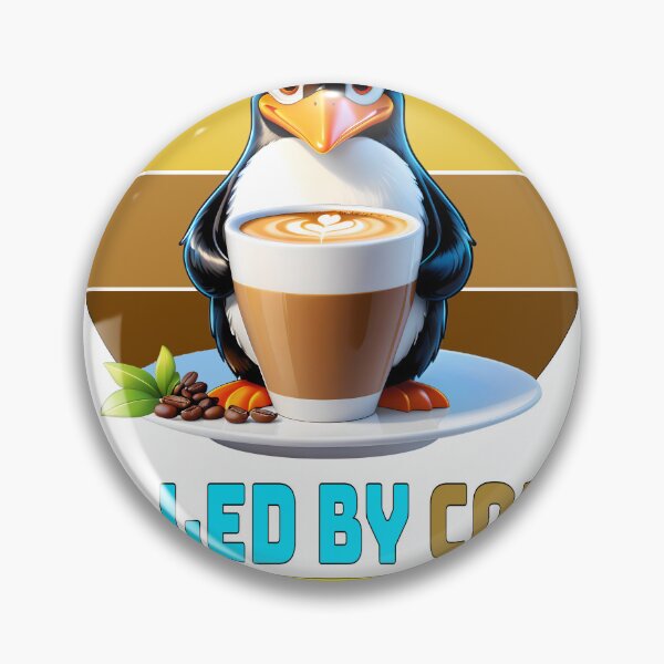 Artikelvorschau, Angetrieben von Linux, angetrieben von Kaffee entworfen und verkauft von Image-Caption.