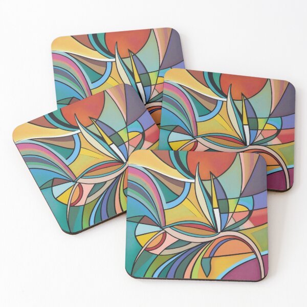 Item preview, Stain Glass Colorful Abstract Art  designed and sold by FashionIam.
