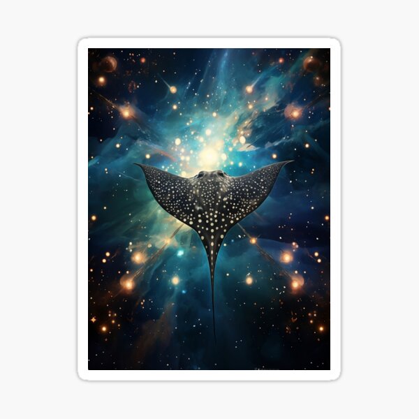 Item preview, eagle ray swimming in the space designed and sold by Remek-Design.