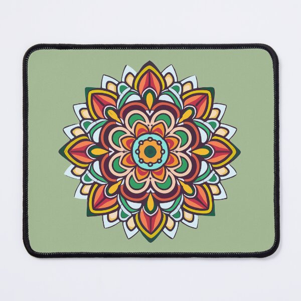 Item preview, Floral Indian Rangoli Design & Pattern designed and sold by Jollys-ArtShop.