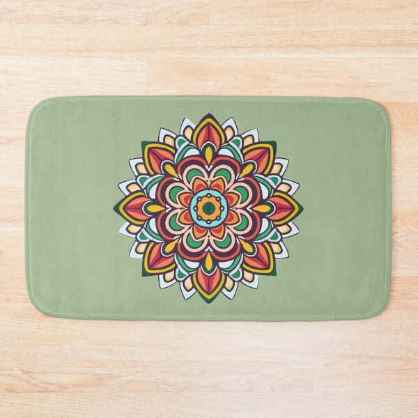 Item preview, Floral Indian Rangoli Design & Pattern designed and sold by Jollys-ArtShop.
