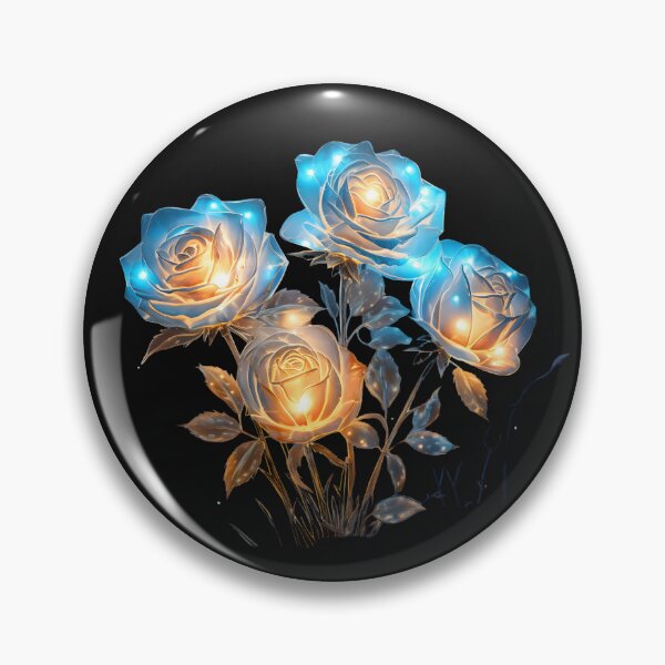 Item preview, Bioluminescent roses designed and sold by AI-Only Creations.