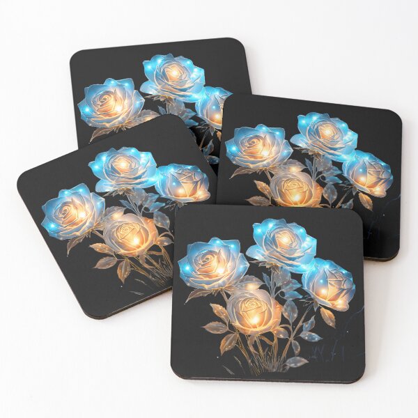 Item preview, Bioluminescent roses designed and sold by AI-Only Creations.