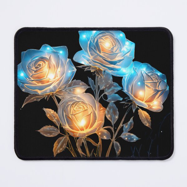 Item preview, Bioluminescent roses designed and sold by AI-Only Creations.
