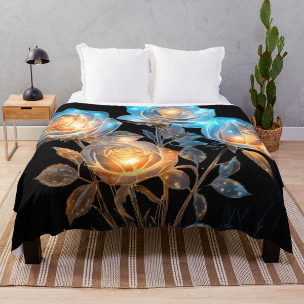 Item preview, Bioluminescent roses designed and sold by AI-Only Creations.