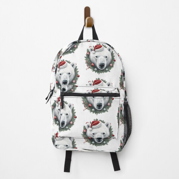 Item preview, Polar Bear with Christmas Wreath designed and sold by silviaol.