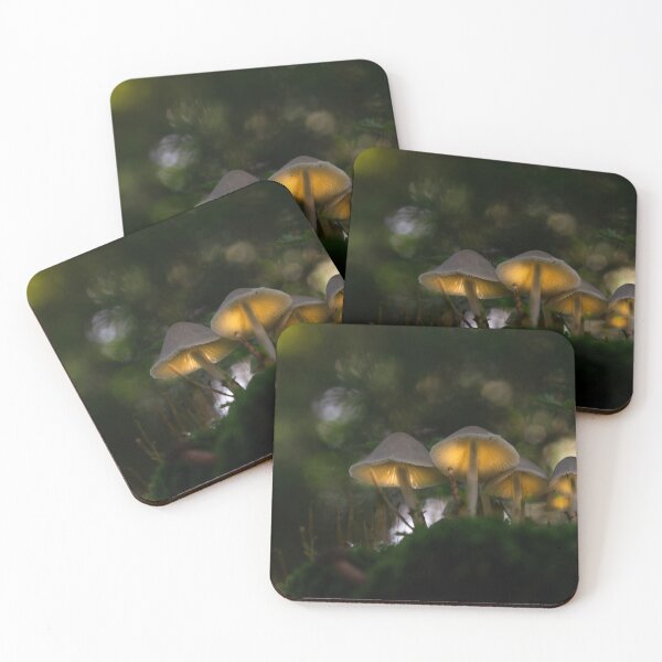 Item preview, Glowing mushrooms in the forest designed and sold by DominikLewald.