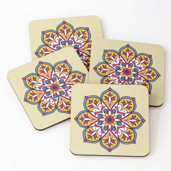 Item preview, Indian Rangoli Flower Design & Pattern designed and sold by Jollys-ArtShop.