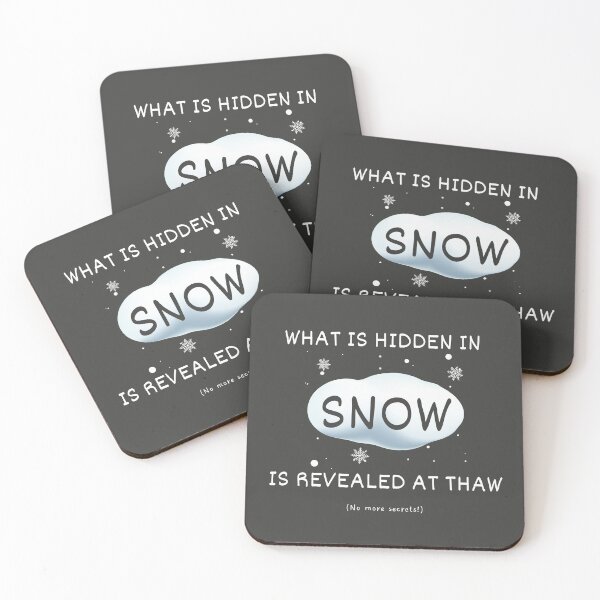 Item preview, What's hidden in snow is revealed in thaw idiom designed and sold by Idioms4u.