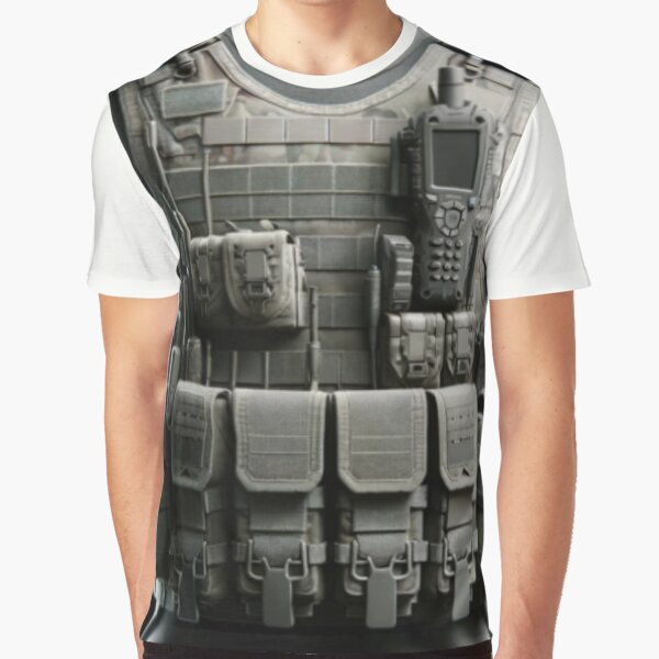 army Black and Gray Bulletproof Vest: New DESIGN