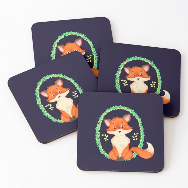 Item preview, Little Fox green. designed and sold by mannuilustra.