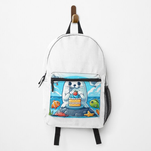 Item preview, Seals eating cake designed and sold by Kenji11.