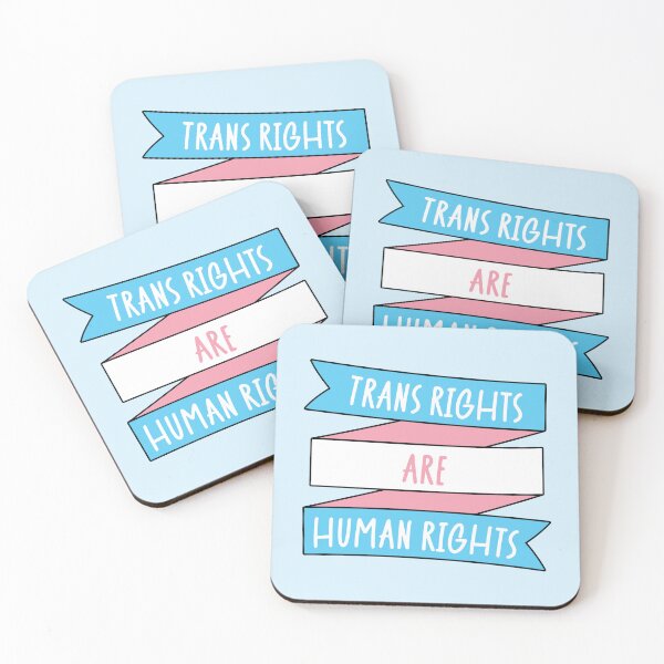 Item preview, Trans Rights Are Human Rights Transgender Pride Banner designed and sold by ArtliciousHUMAN.