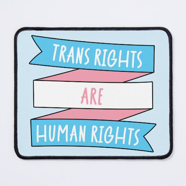 Item preview, Trans Rights Are Human Rights Transgender Pride Banner designed and sold by ArtliciousHUMAN.