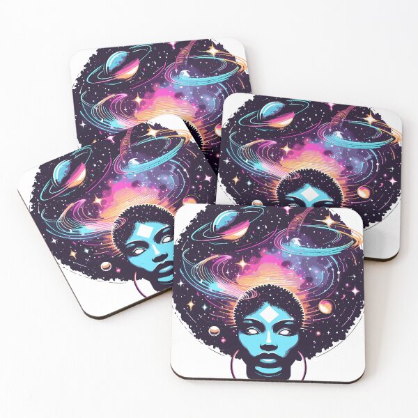 Item preview, Afro-futurism Afro Girl Art  designed and sold by KitonicTees.