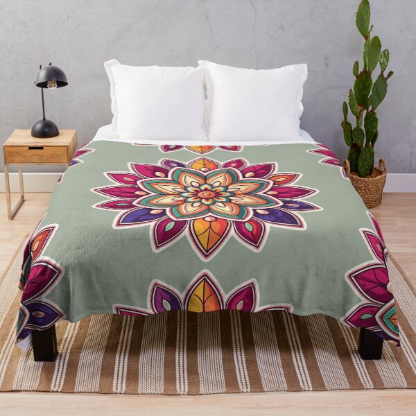 Item preview, Indian Floral Rangoli Design & Pattern designed and sold by Jollys-ArtShop.