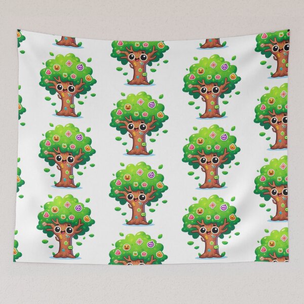 Item preview, Cute tree sticker designed and sold by Cuteanimecorner.