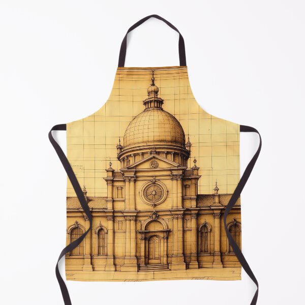 Item preview, Cityscape With Cathedral Inspired by Leonardo Da Vinci designed and sold by LanaGustavsson.