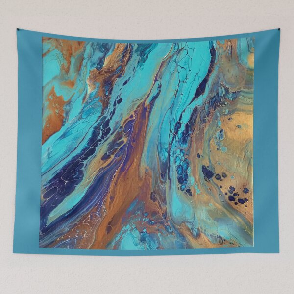 Item preview, Teal Abstract Flow designed and sold by Jana M Gray.