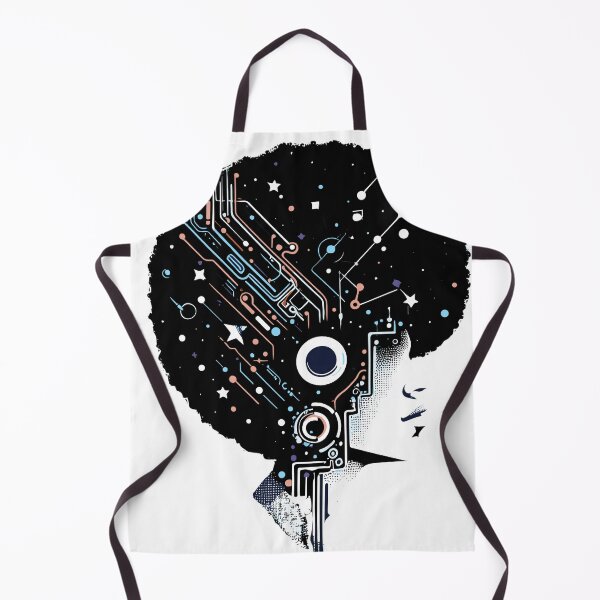Item preview, Afro-futurism Afro Girl Sci-fi  designed and sold by KitonicTees.