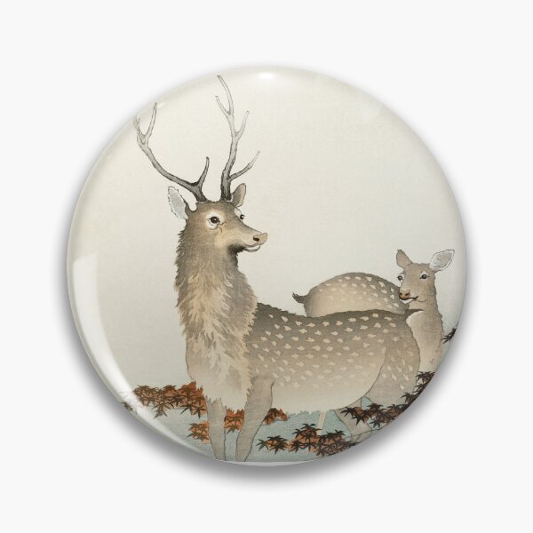 Item preview, "Silent Harmony: Two Deer in Their Habitat" designed and sold by Mahilis.