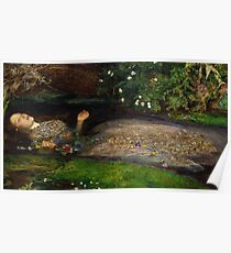 Ophelia Painting By John Everett Millais Poster