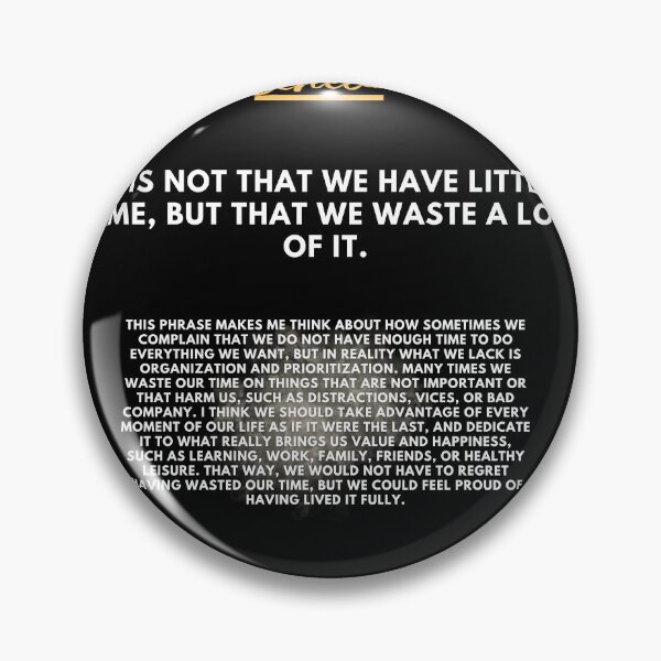 Item preview, Seneca: the philosopher who invites you to make the most of your time designed and sold by CachoGlorious.