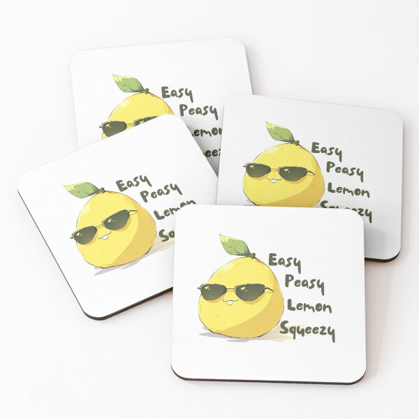 Item preview, easy peasy lemon squeezy lemon in sunglassses designed and sold by Remek-Design.