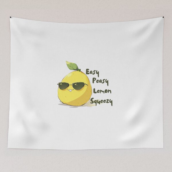 Item preview, easy peasy lemon squeezy lemon in sunglassses designed and sold by Remek-Design.