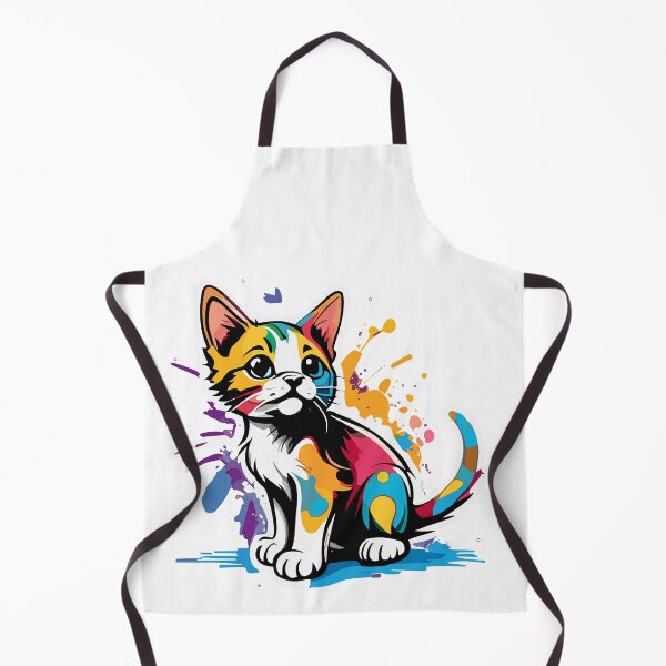 Item preview, Adorable Cute Kitten with a Splash of Graffiti designed and sold by ComputeUnit.