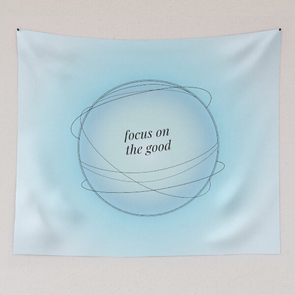 Item preview, Focus on the Good Positive Blue Aura Energy designed and sold by mystikwhale.