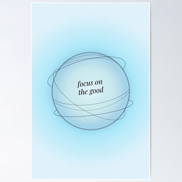 Item preview, Focus on the Good Positive Blue Aura Energy designed and sold by mystikwhale.